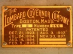 The Lombard Governor Company name plate